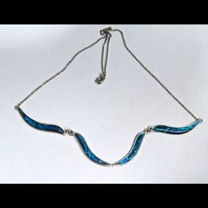 Abalone Silver Necklace